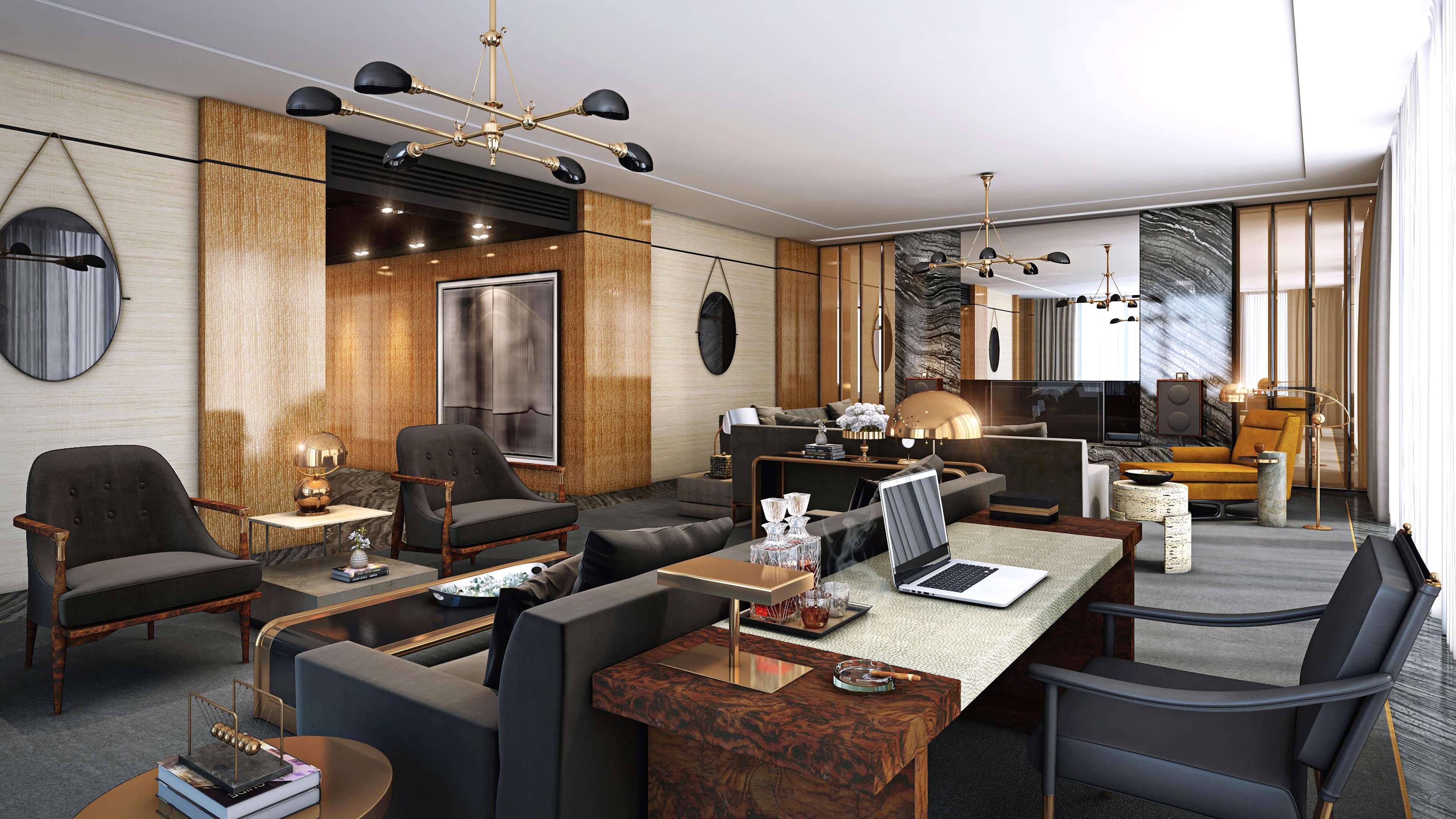 Waldorf Astoria Dubai International Financial Centre Hotell Eksteriør bilde Office interior design
