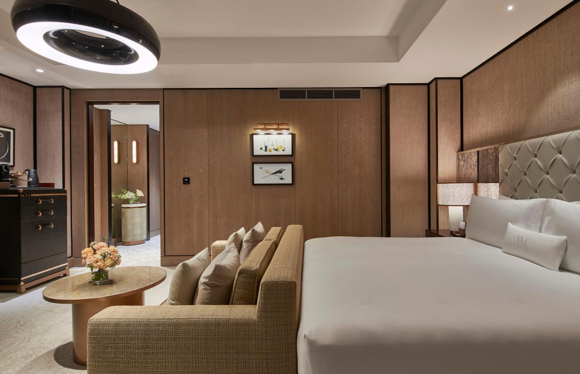 Waldorf Astoria Dubai International Financial Centre Hotell Eksteriør bilde A bedroom at the hotel