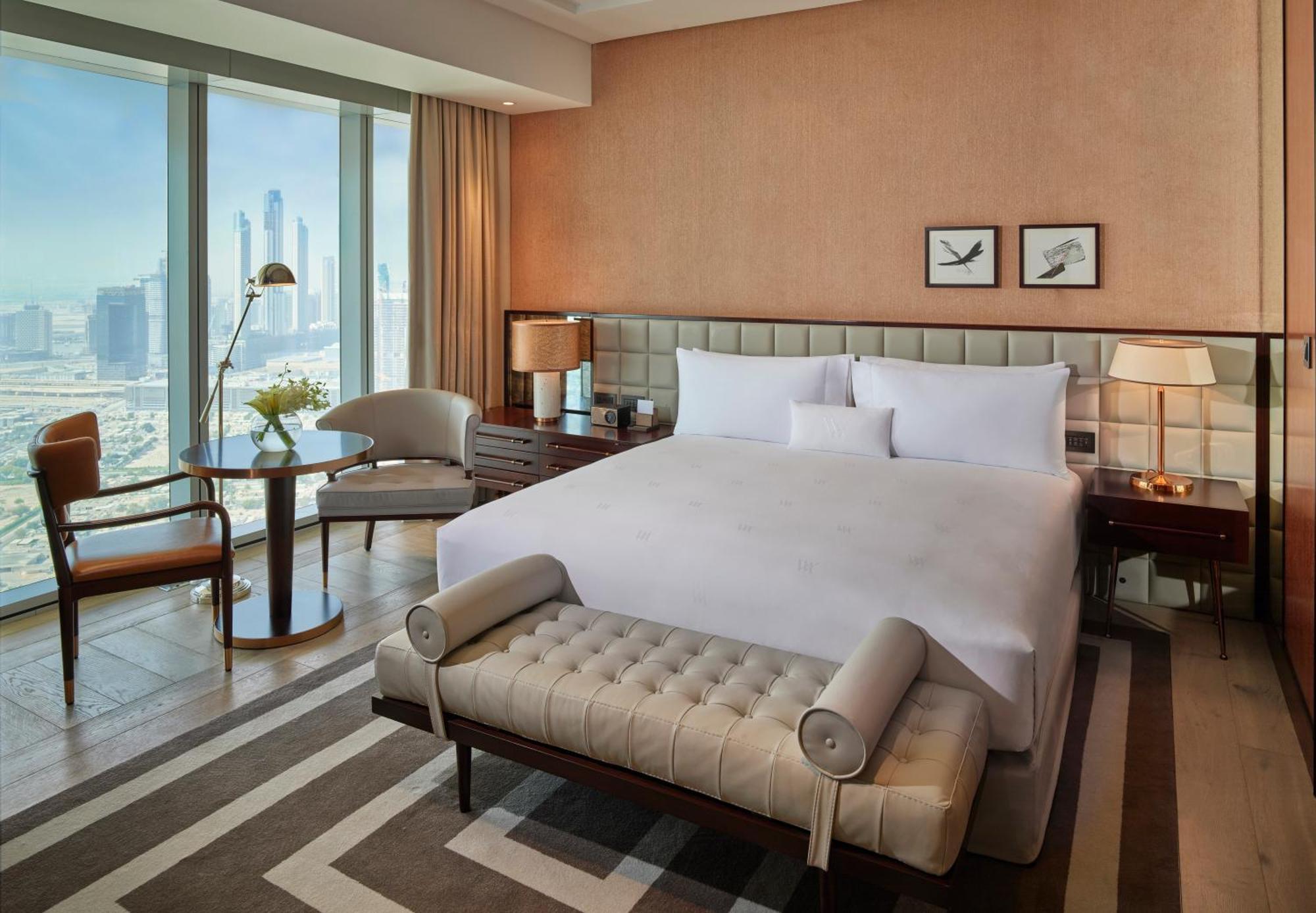 Waldorf Astoria Dubai International Financial Centre Hotell Eksteriør bilde A bedroom at the Address Downtown Hotel