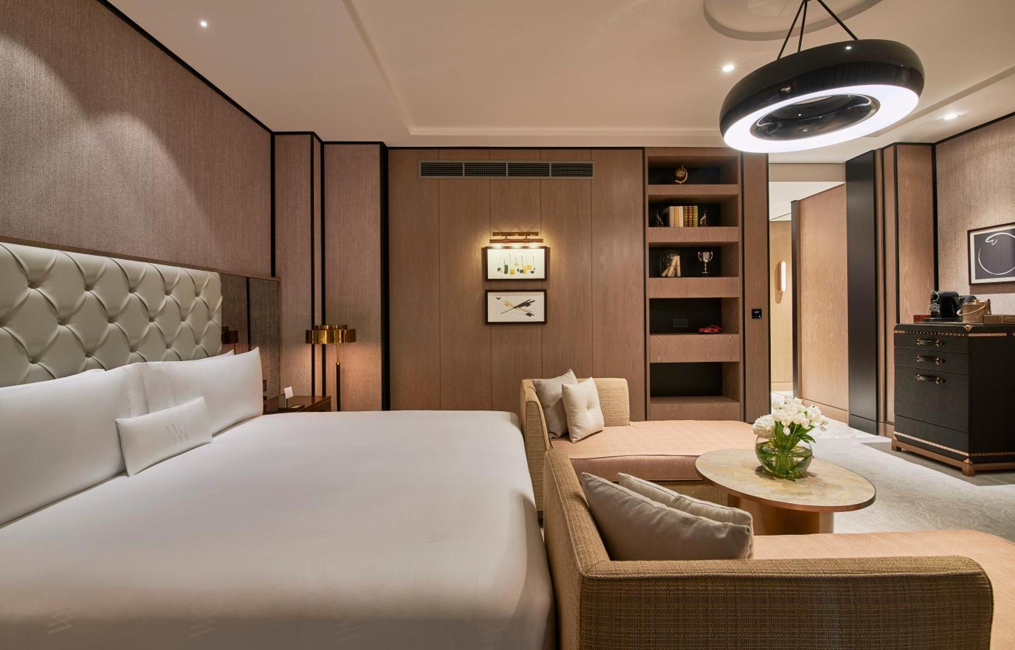 Waldorf Astoria Dubai International Financial Centre Hotell Eksteriør bilde A bedroom at The Hari